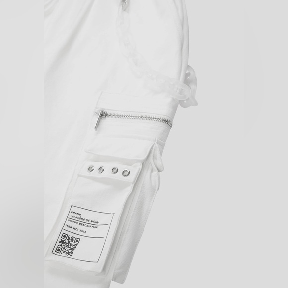 Maniere de Voir Off-White Cargo Pants With Frosted Chain US4 - New - Picture 6 of 7